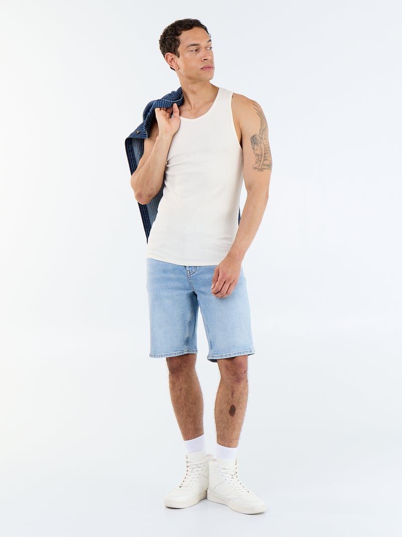 Bermuda vaquera slim fit Azul - Kiabi