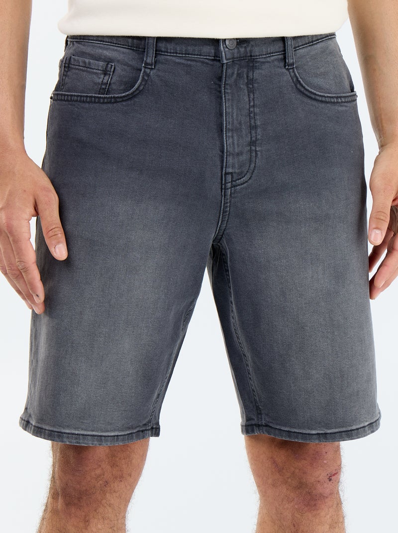 Bermuda vaquera slim fit Gris - Kiabi