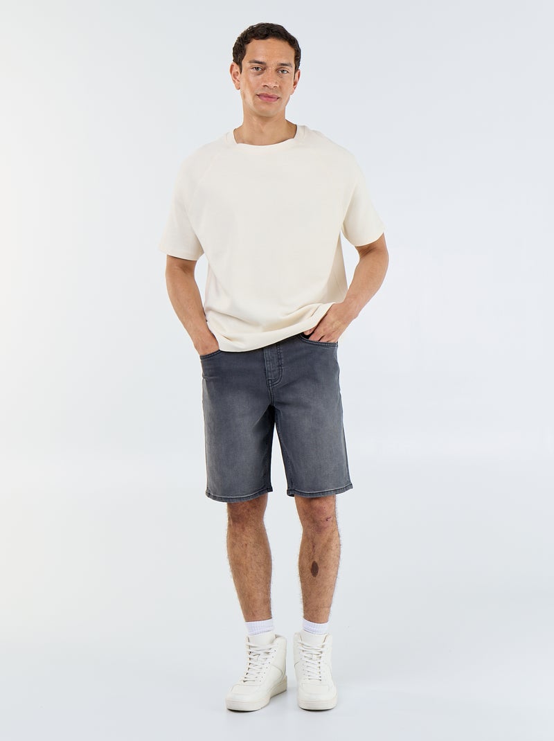 Bermuda vaquera slim fit Gris - Kiabi