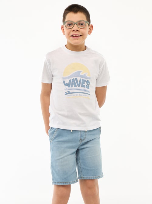 Bermuda vaquero - Colección fácil de poner - Kiabi