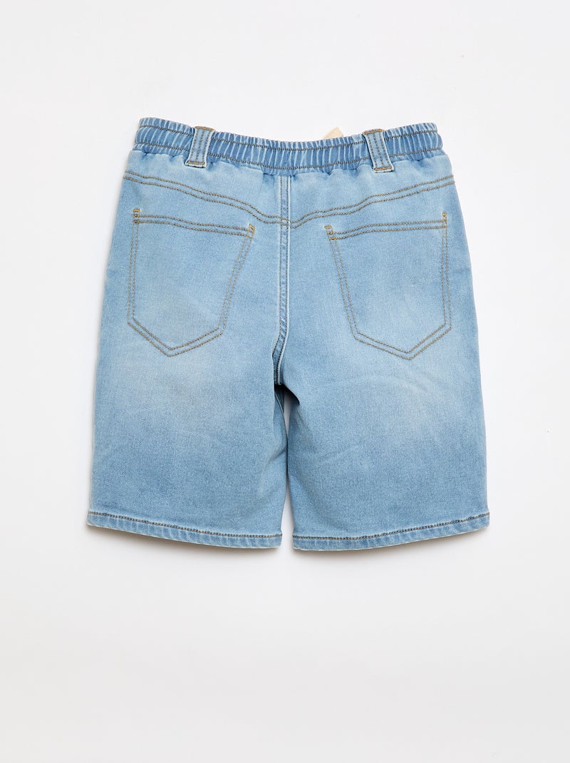 Bermuda vaquero - Colección fácil de poner Azul - Kiabi