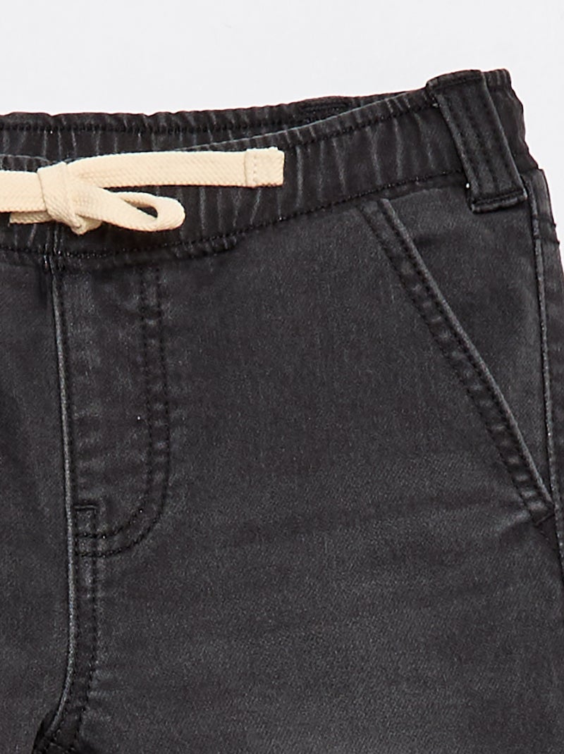 Bermuda vaquero - Colección fácil de poner Gris - Kiabi
