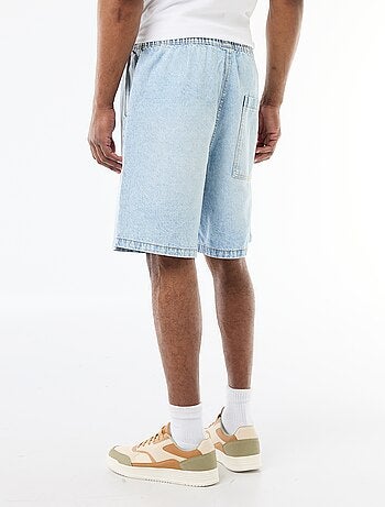 Bermuda vaquero con cintura elástica