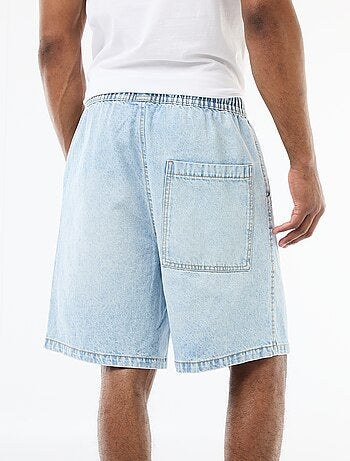 Bermuda vaquero con cintura elástica