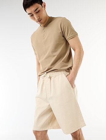 Bermuda vaquero con cintura elástica