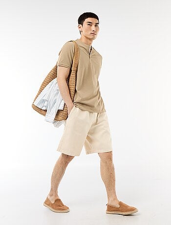 Bermuda vaquero con cintura elástica