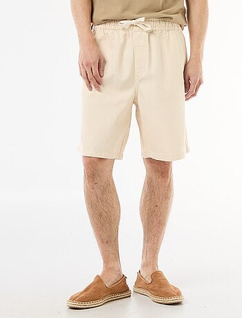 Bermuda vaquero con cintura elástica
