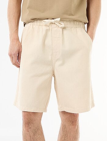 Bermuda vaquero con cintura elástica