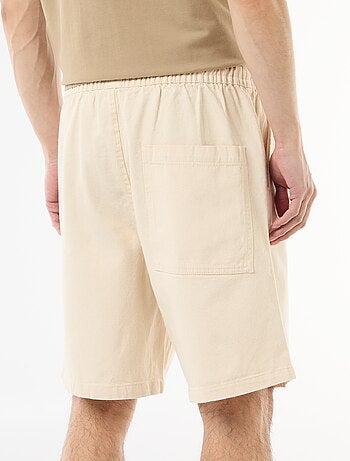 Bermuda vaquero con cintura elástica