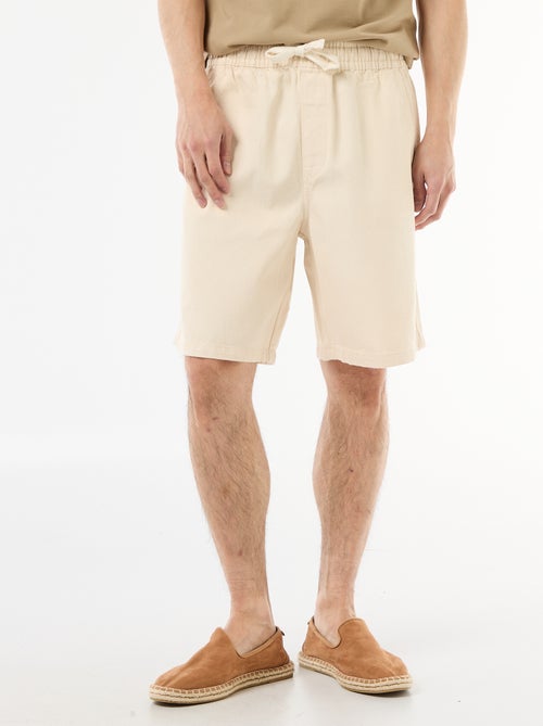 Bermuda vaquero con cintura elástica - Kiabi