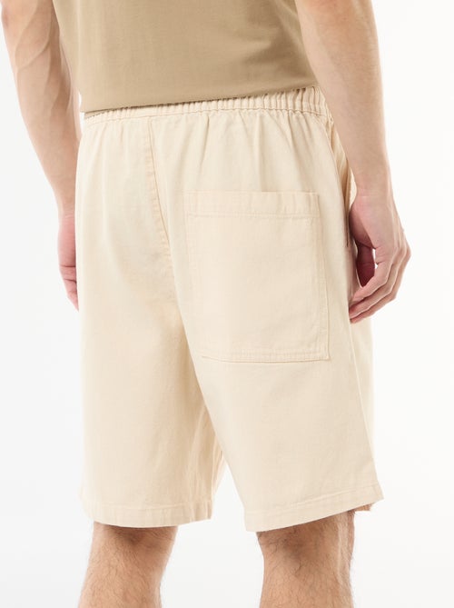 Bermuda vaquero con cintura elástica - Kiabi