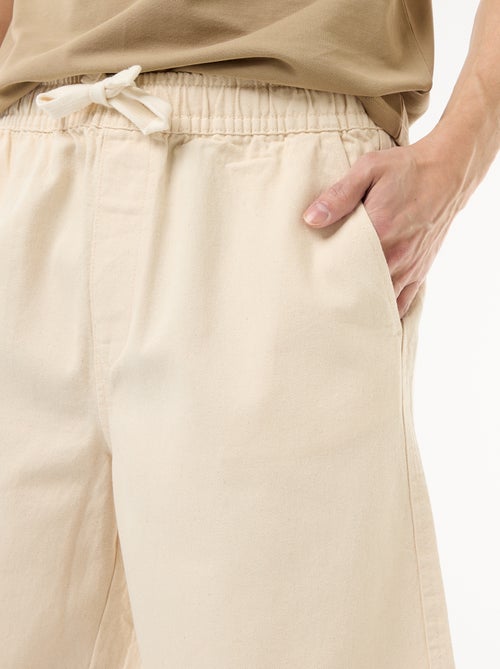 Bermuda vaquero con cintura elástica - Kiabi