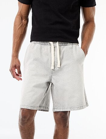 Bermuda vaquero con cintura elástica