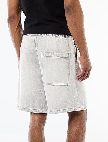 Bermuda vaquero con cintura elástica