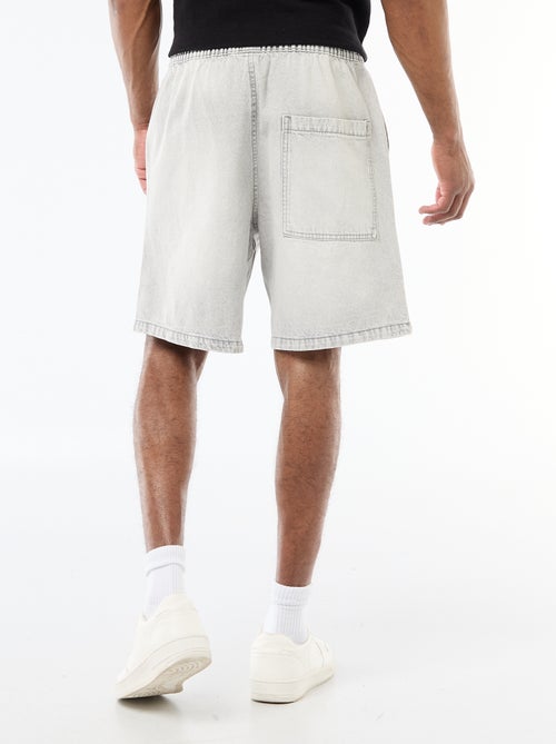 Bermuda vaquero con cintura elástica - Kiabi