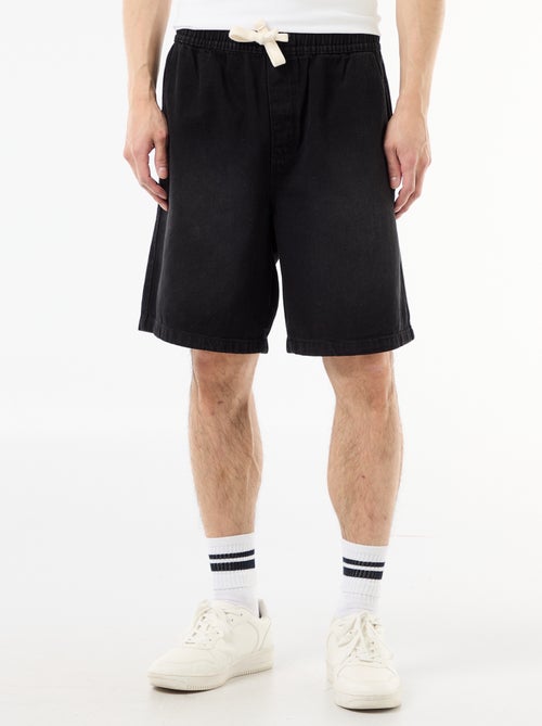 Bermuda vaquero con cintura elástica - Kiabi