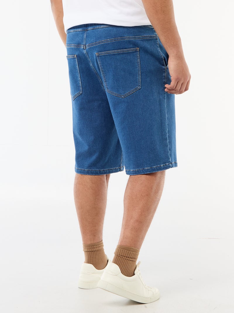 Bermuda vaquero con cordones Azul - Kiabi