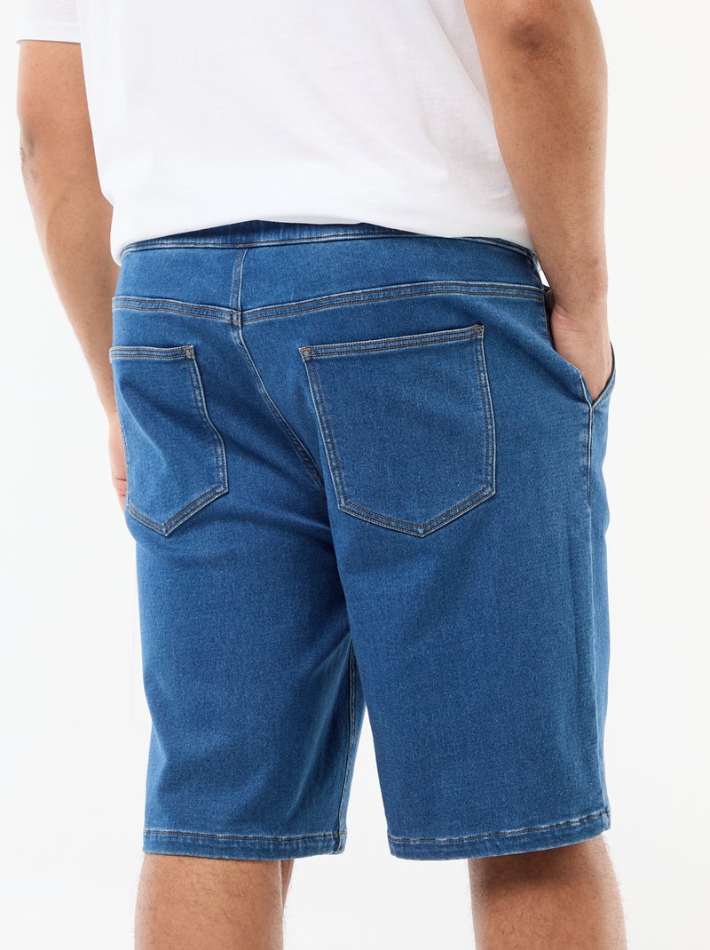 Bermuda vaquero con cordones Azul - Kiabi