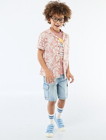 Bermuda vaquero multibolsillos