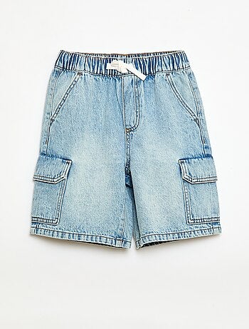 Bermuda vaquero multibolsillos