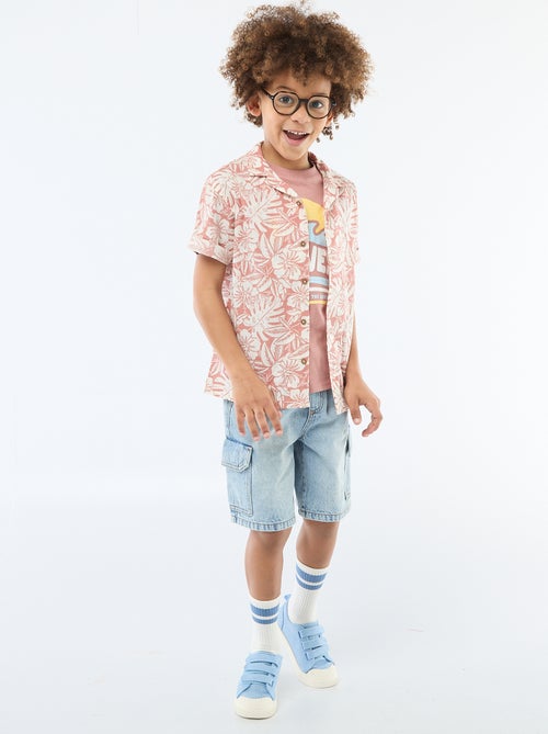 Bermuda vaquero multibolsillos - Kiabi