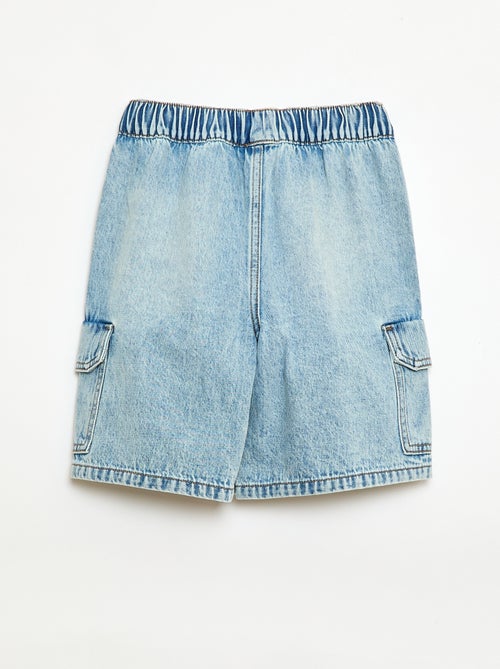 Bermuda vaquero multibolsillos - Kiabi
