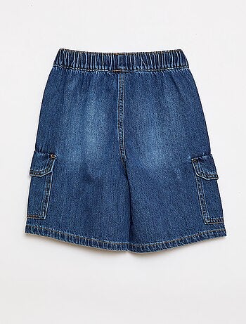 Bermuda vaquero multibolsillos