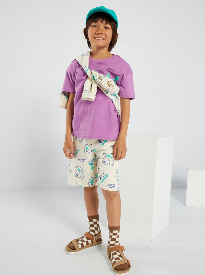 Bermudas a rayas BLANCO - Kiabi