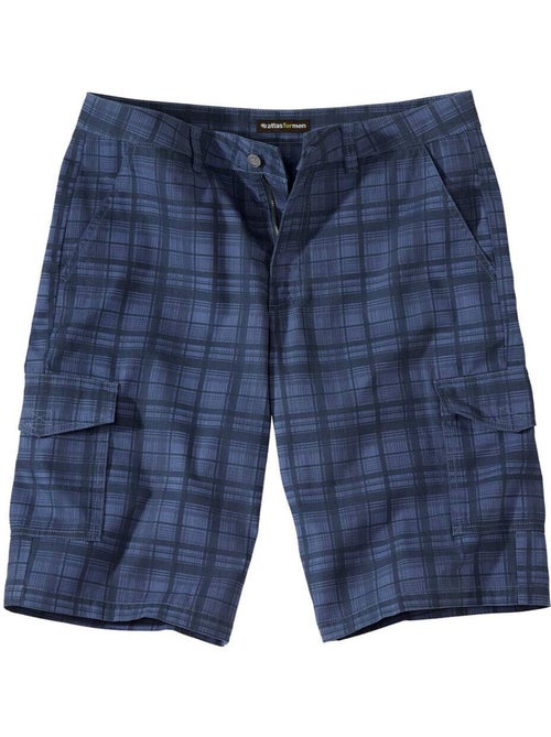 Bermudas cargo de cuadros de algodón - Kiabi Bermudas cargo de cuadros de algodón - Kiabi