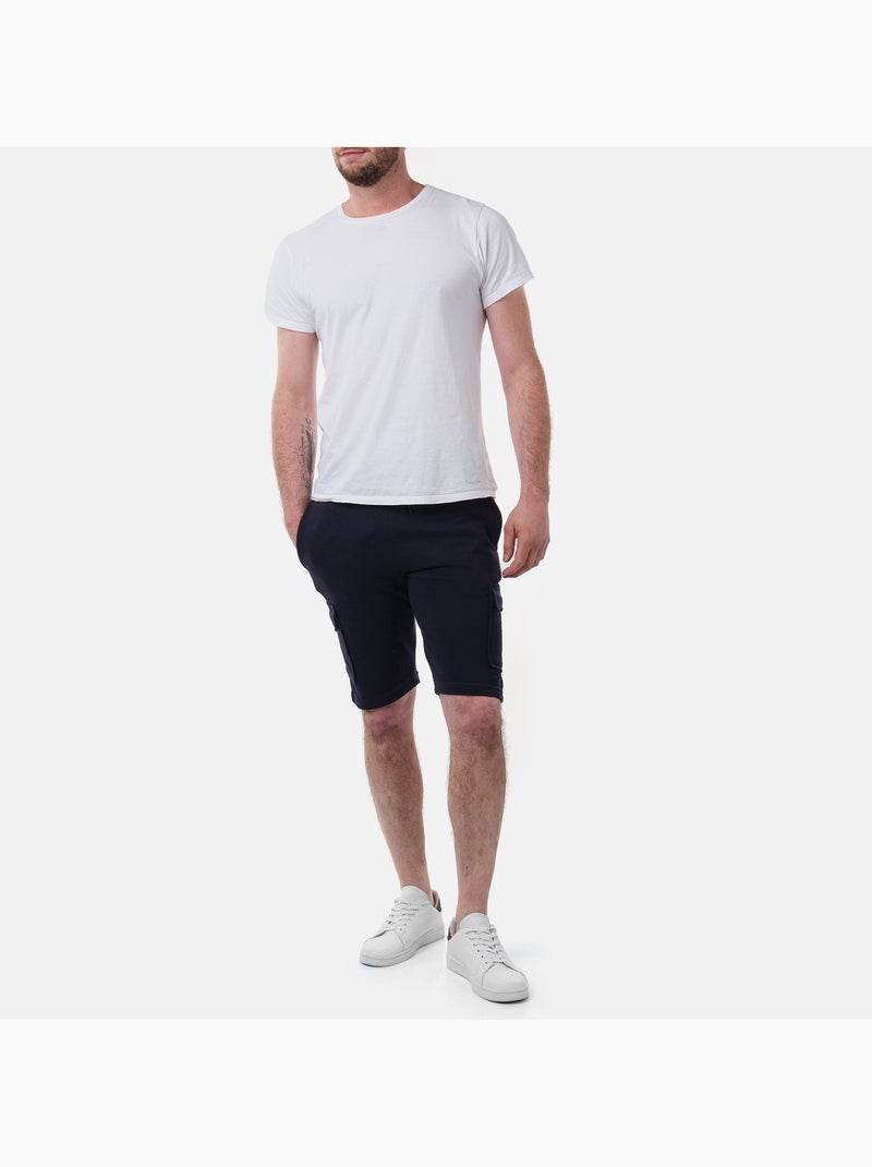 Bermudas cargo de punto piqué Azul marino - Kiabi