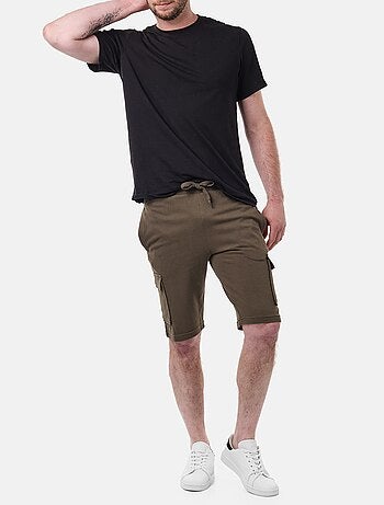 Bermudas cargo de punto piqué