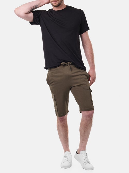Bermudas cargo de punto piqué - Kiabi