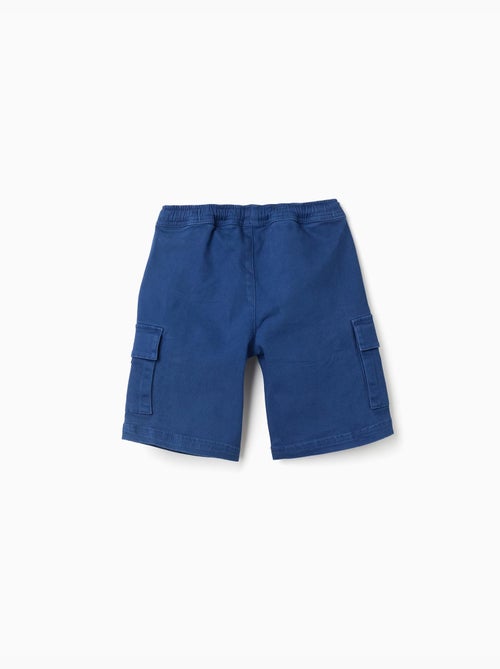 Bermudas cargo largas de sarga con cordón - Kiabi