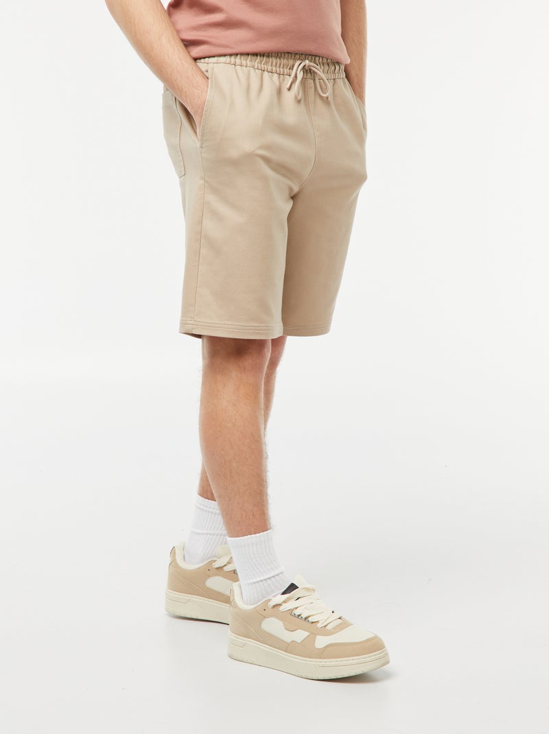 Bermudas chic con corte recto beige - Kiabi