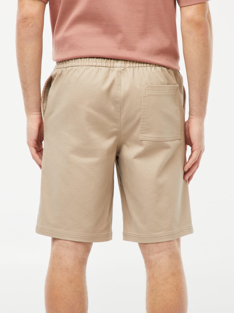 Bermudas chic con corte recto beige - Kiabi