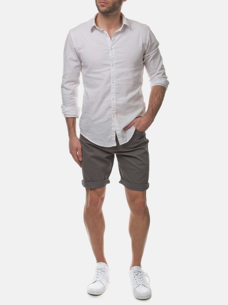 Bermudas chinas Gris - Kiabi