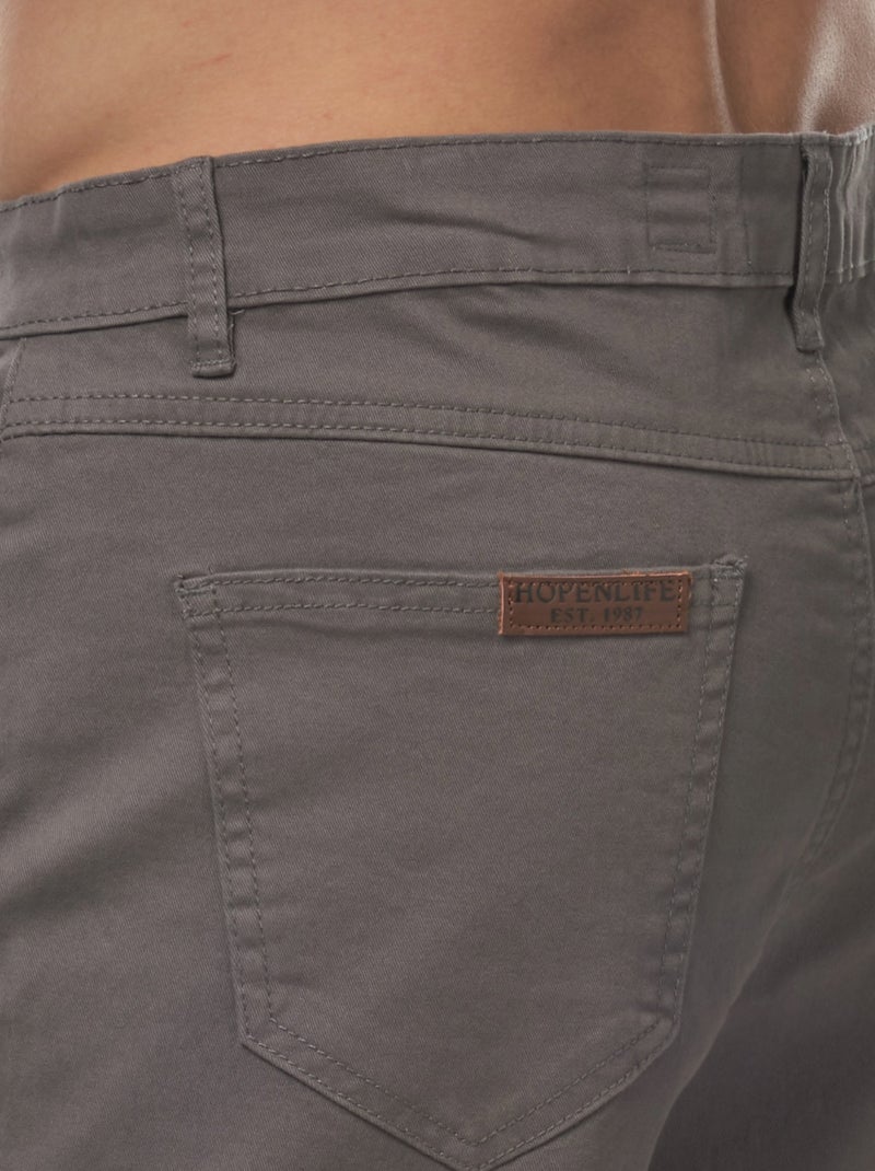 Bermudas chinas Gris - Kiabi