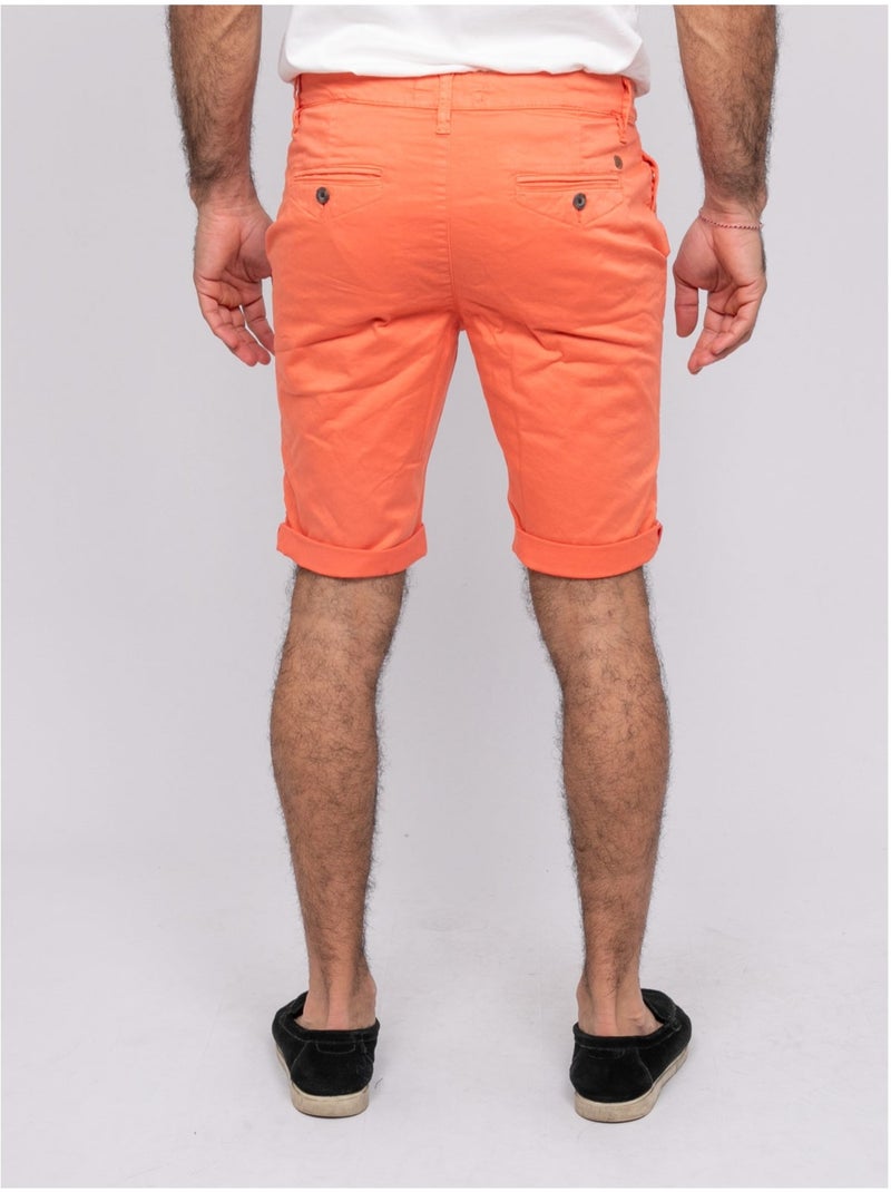 Bermudas chino BOLSTER Naranja coral - Kiabi