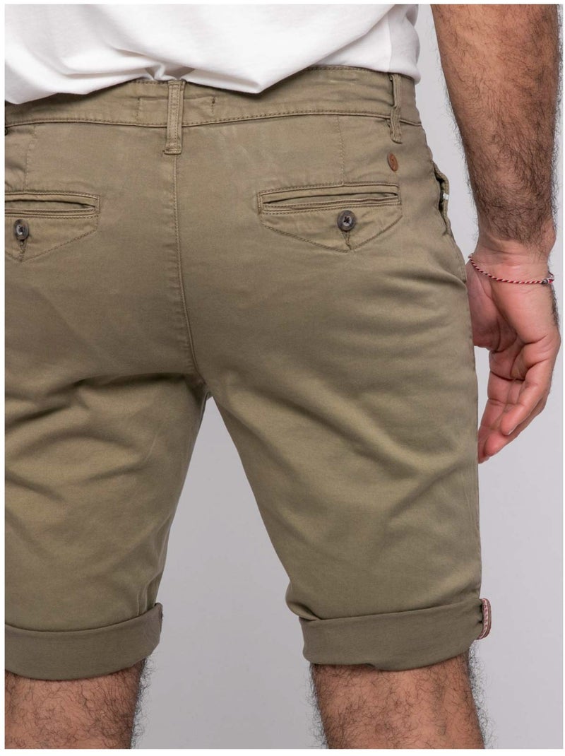 Bermudas chino BOLSTER Verde caqui claro - Kiabi