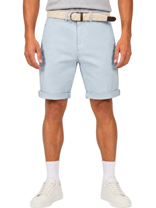Bermudas chino con cinturón plageak – canadian peak - Kiabi Bermudas chino con cinturón plageak – canadian peak - Kiabi