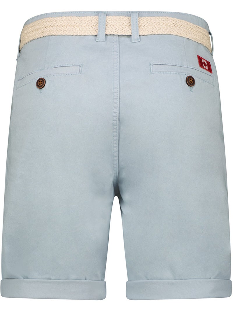 Bermudas chino con cinturón plageak – canadian peak Azul cielo - Kiabi