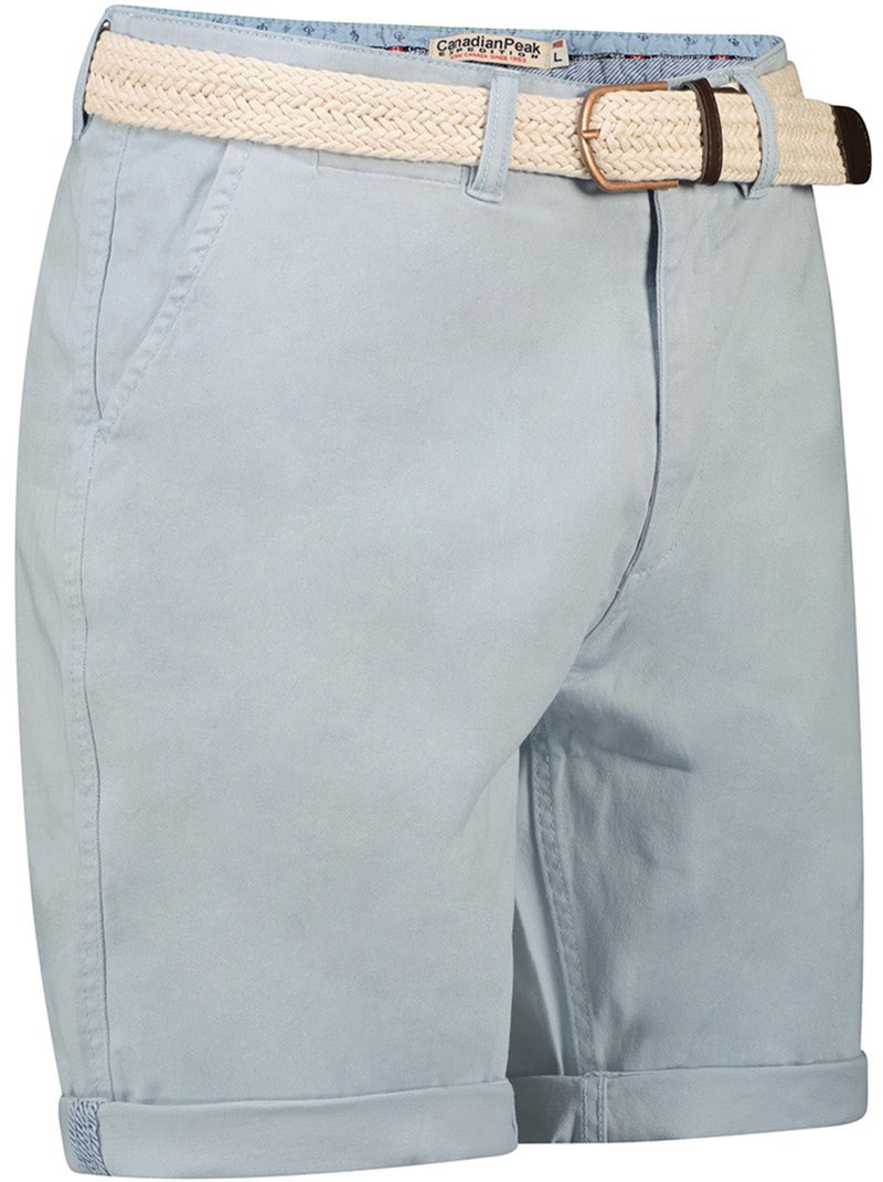 Bermudas chino con cinturón plageak – canadian peak Azul cielo - Kiabi
