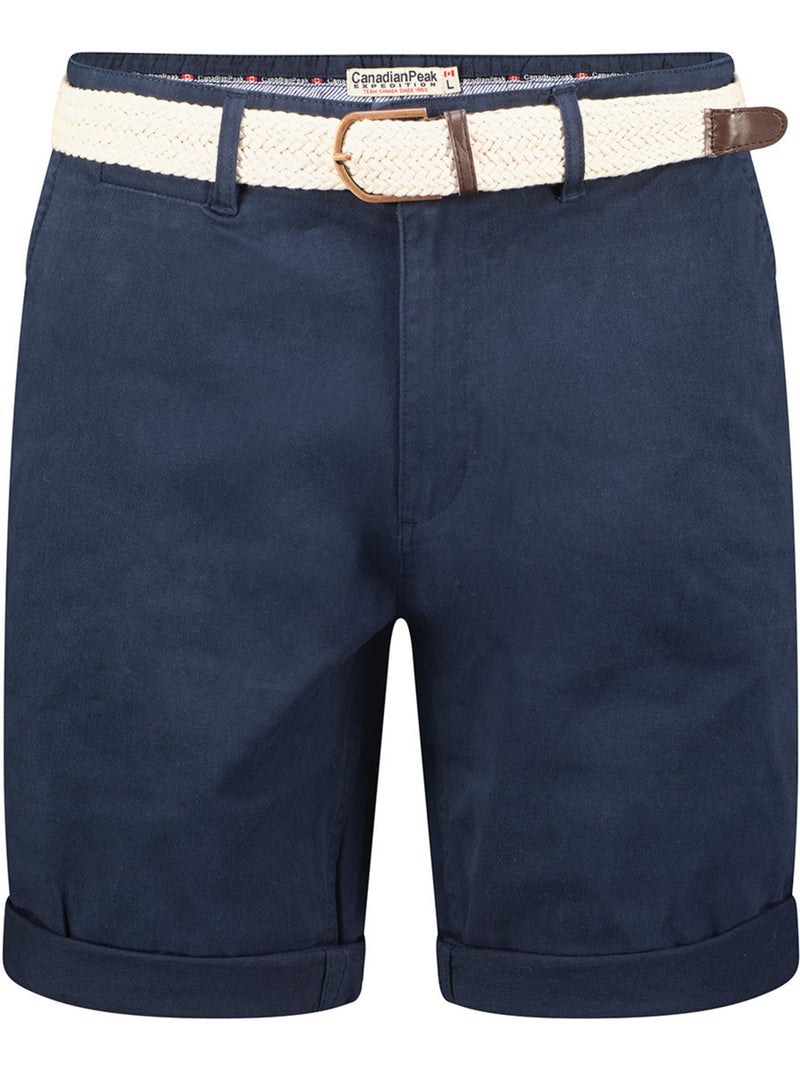Bermudas chino con cinturón plageak – canadian peak Azul marino - Kiabi