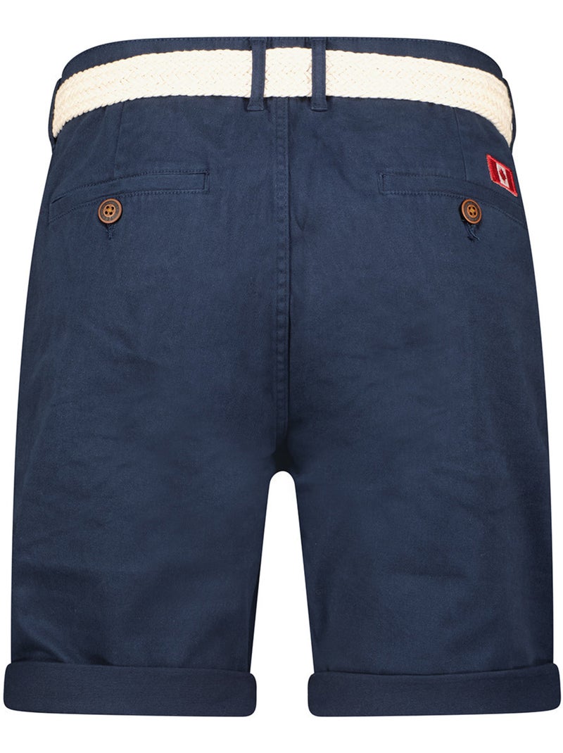 Bermudas chino con cinturón plageak – canadian peak Azul marino - Kiabi