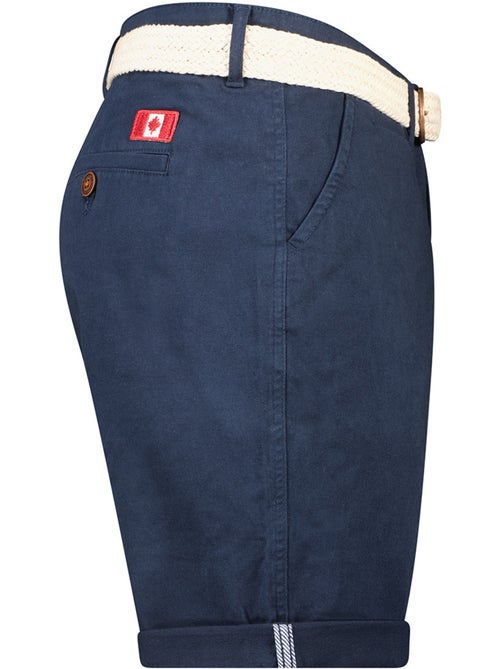 Bermudas chino con cinturón plageak – canadian peak - Kiabi Bermudas chino con cinturón plageak – canadian peak - Kiabi