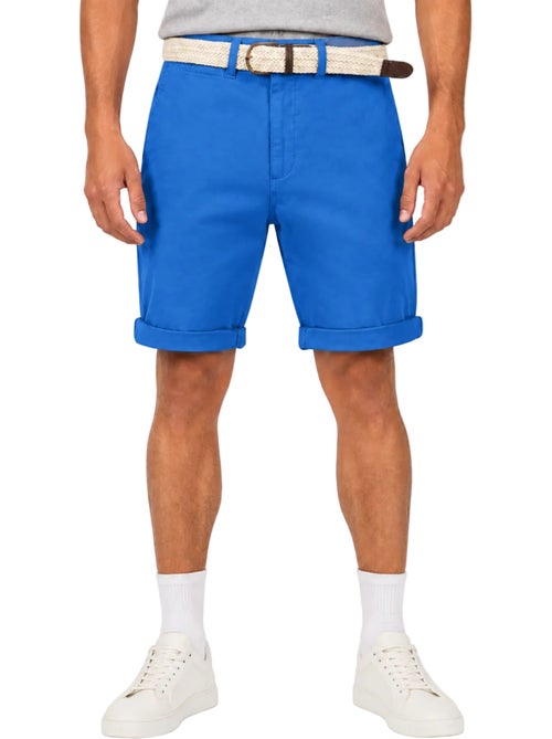 Bermudas chino con cinturón plageak – canadian peak - Kiabi Bermudas chino con cinturón plageak – canadian peak - Kiabi