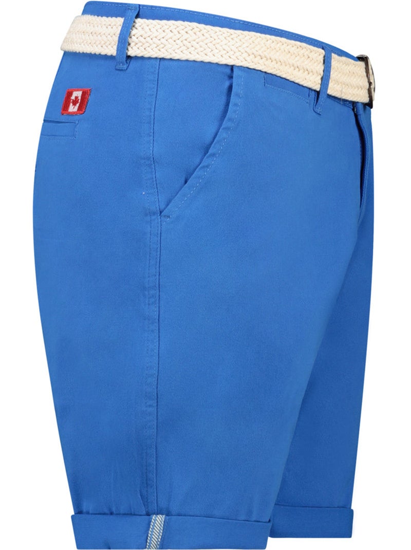 Bermudas chino con cinturón plageak – canadian peak Azul real - Kiabi