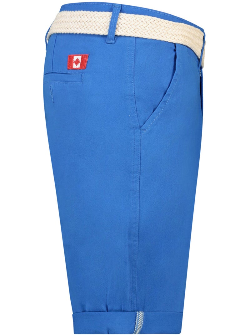 Bermudas chino con cinturón plageak – canadian peak Azul real - Kiabi