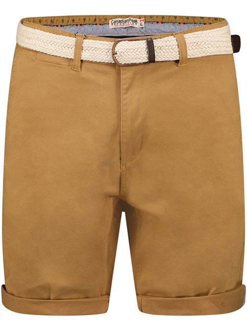 Bermudas chino con cinturón plageak – canadian peak - Kiabi Bermudas chino con cinturón plageak – canadian peak - Kiabi