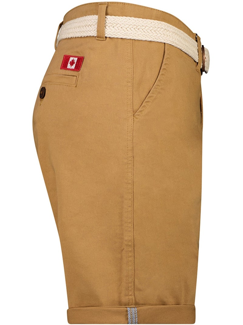 Bermudas chino con cinturón plageak – canadian peak Beige - Kiabi